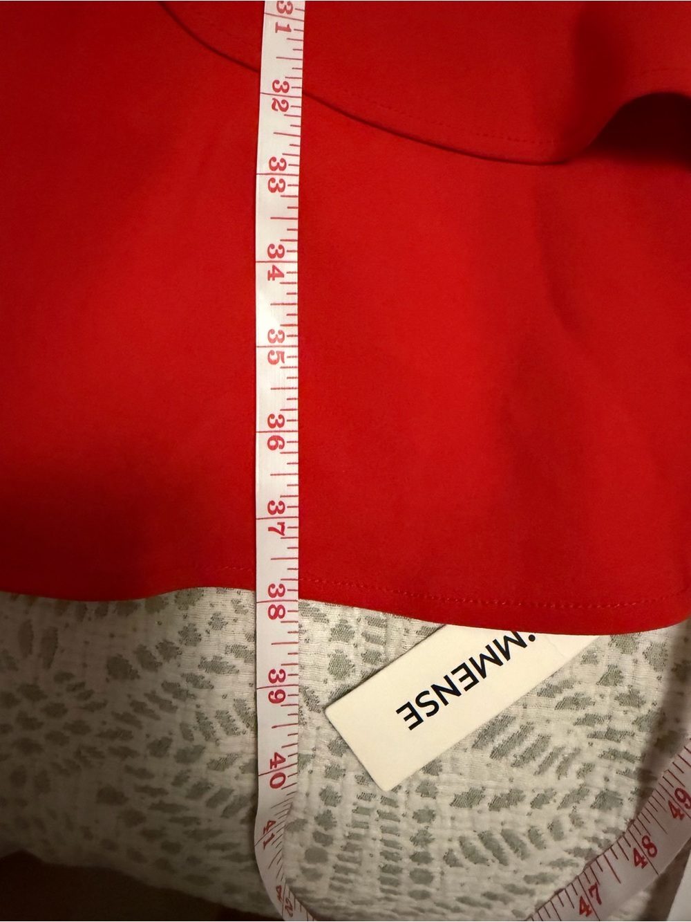 NWT Commence Red Ruffle High-Low Cocktail Dress Size XL - Picture 10 of 11